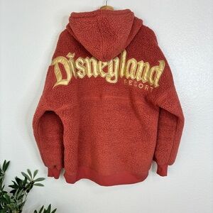 DISNEY Disneyland Sherpa Fleece Spirit Jersey Pullover Hoodie - Large